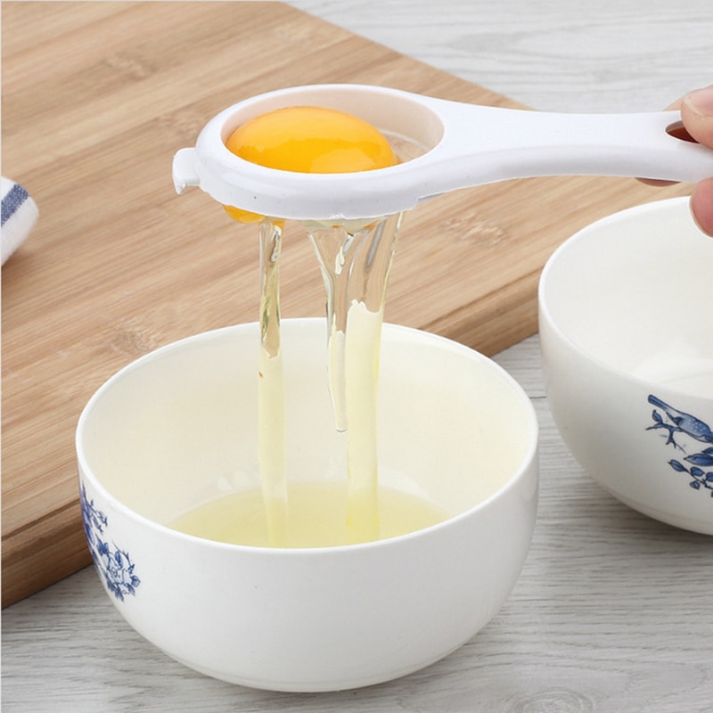 Separador de yemas de huevo divisores para clara y yema de huevos, 5 colores opcionales, práctico Filtro de huevos ecológico, utensilios de cocina para horno, 1 ud.