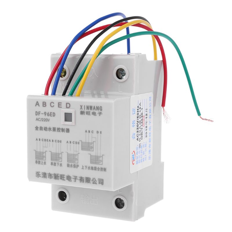 DF-96ED Automatic Water Level Controller Switch 10A 220V Water Tank Liquid Level Detection Sensor Water Pump Controller