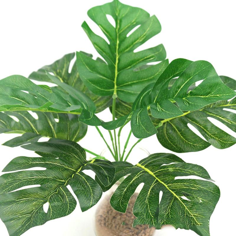 Artificial Turtle Leaf Table Mat Decor Placemat Simulation Plant Leaves For Hawaiian Tropical Jungle Party Home Decoration