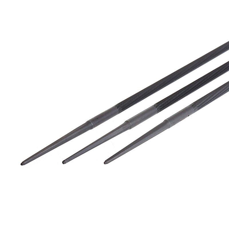 3x Pro 4.8 mm Round Chainsaw Saw Chain Files Filing Sharpener For Woodwork