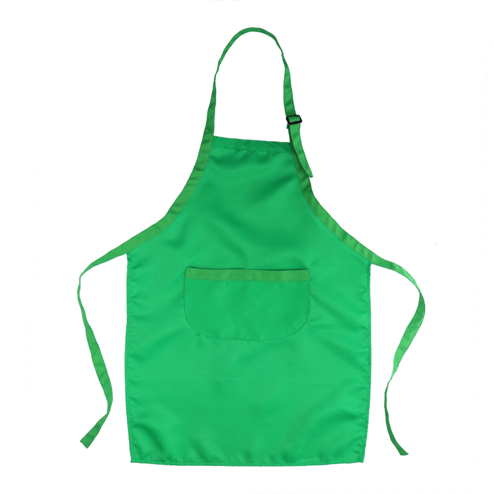 Green Polyester Children Hat Apron Suit Complete Kitchen Playset Chef Set With Chef Hat For Kids Cooking Play
