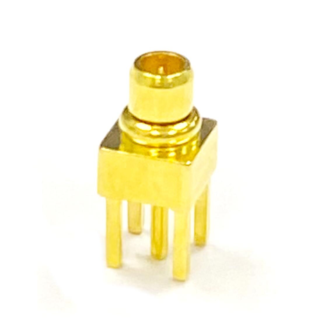 1Pc Mmcx Male Plug Rf Coax Converter Connector Pcb Mount Met Soldeer Bericht Straight Verguld