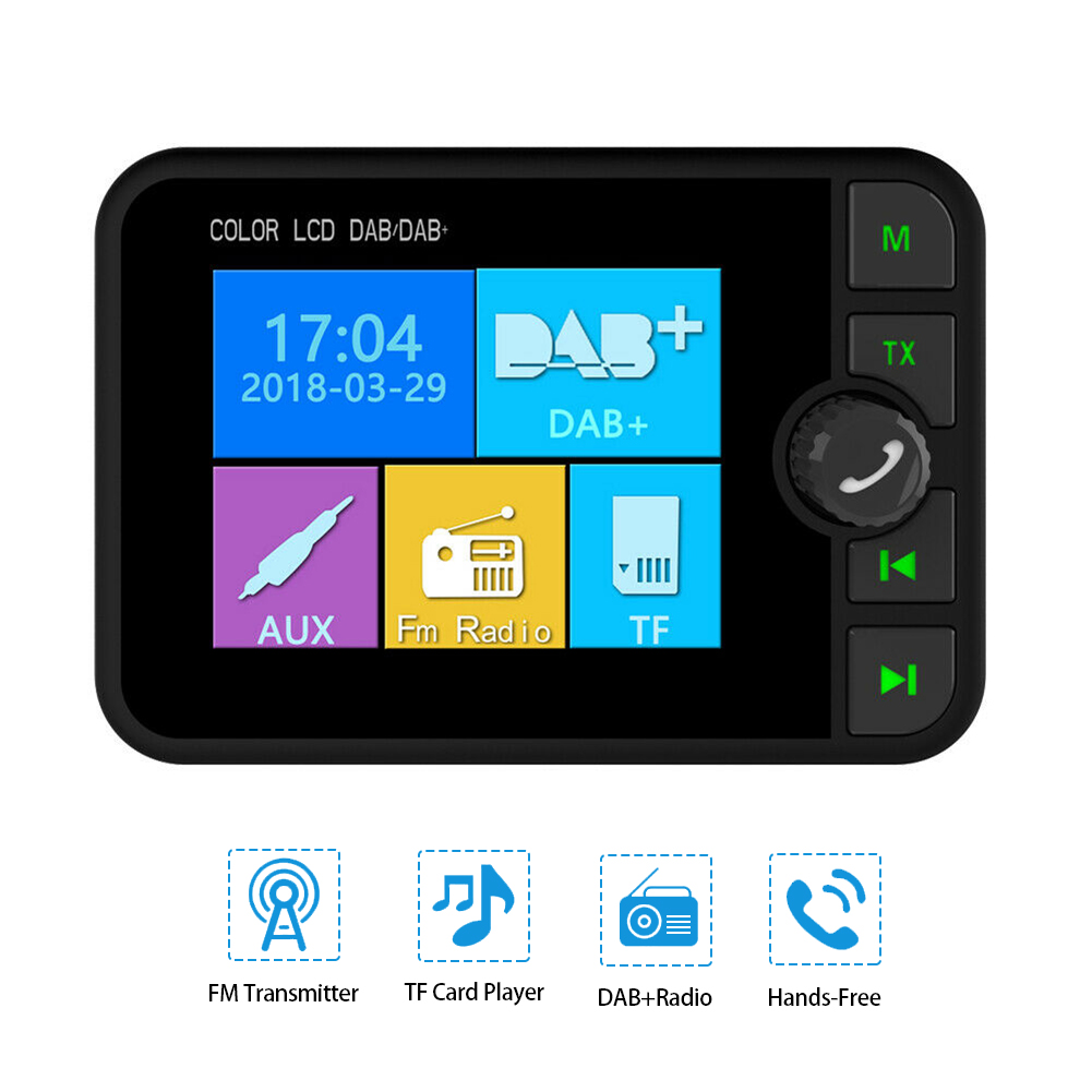 Auto Dab Autoradio Adapter Tuner Usb Fmzender Aux Bt Muziek Ontvanger