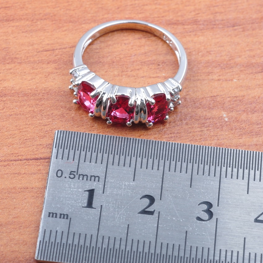Sieraden sets rozenrode zirkonia trouwsieraden voor dames oorbellen armband ring sets  js0155