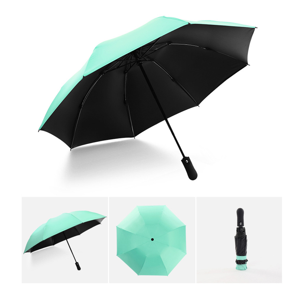 Vindtätt uv-skydd inverterat paraply omvänt fällbart paraply uppgradering 101*64cm automatisk hopfällbar paraply  w30619: Gn