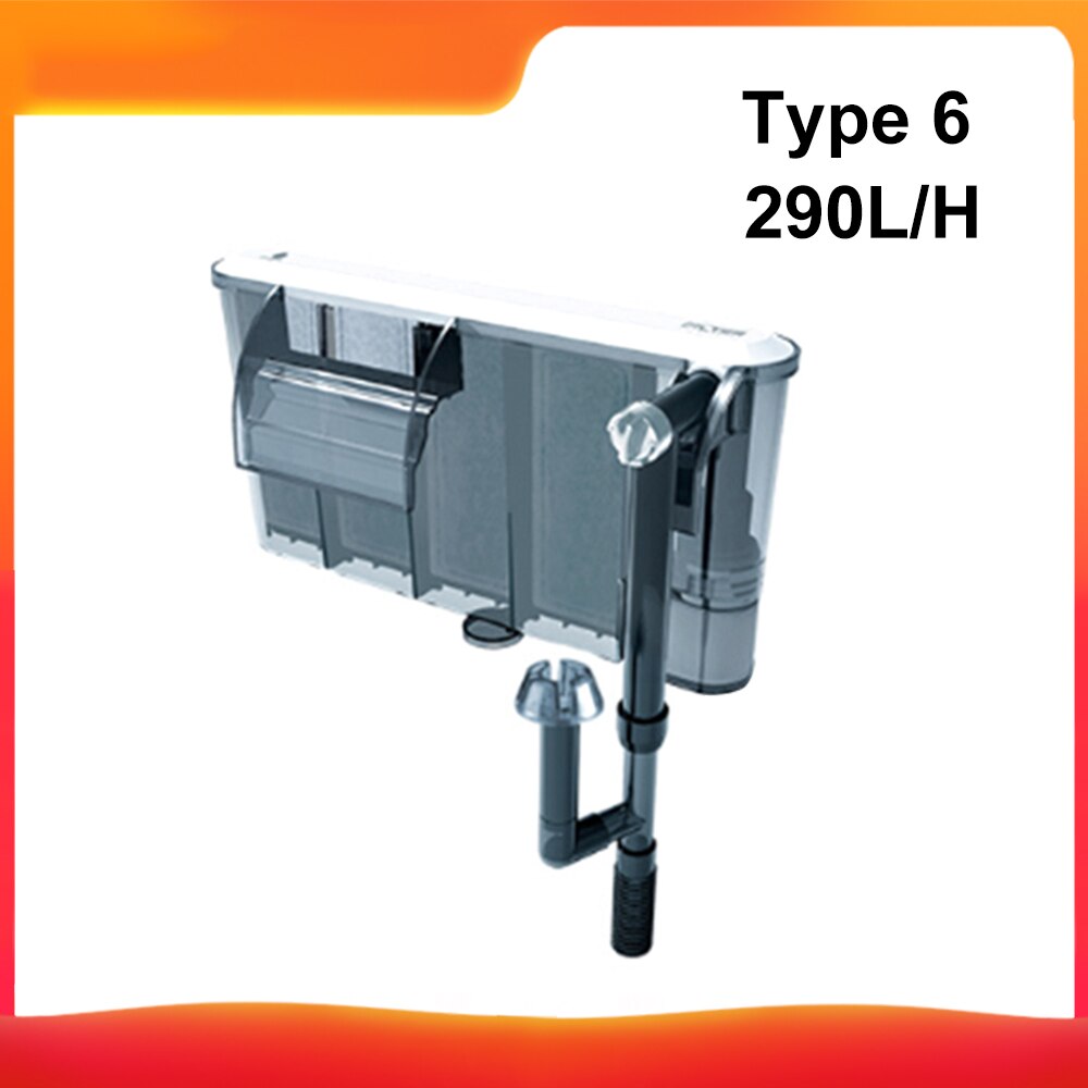 Fish Tank Filter Aquarium External Filter Waterfall Suspension Oxygen Pump Submersible Hanging Fliter: F