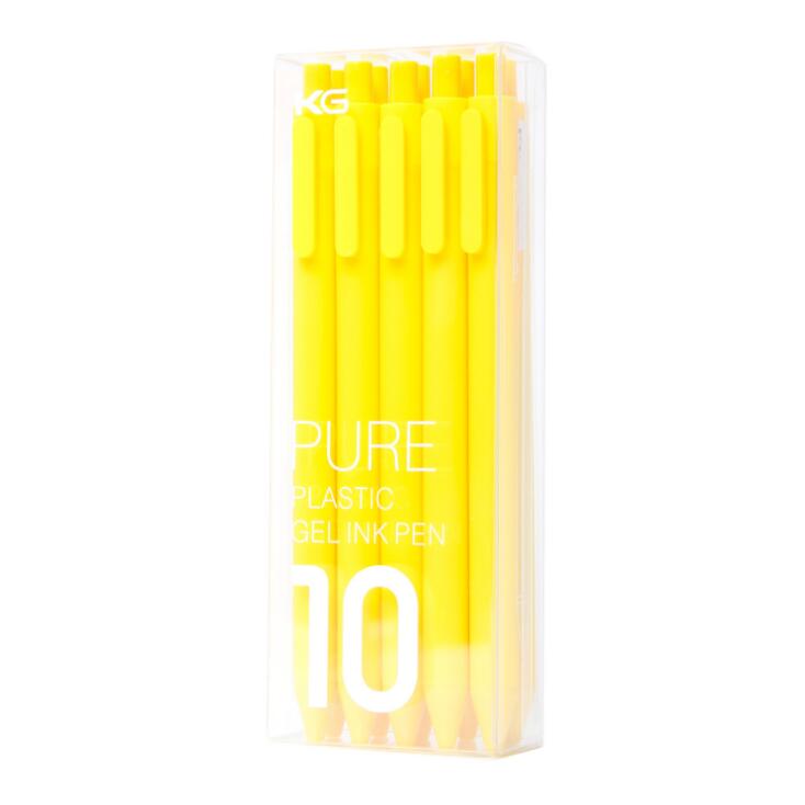 10 stk/pakke xiaomi pen kaco tegn pen 0.5mm , skrivelængde 400m ,  sort abs plast glat blæk til studerende/kontormedarbejder: 10 pen sort blæk g