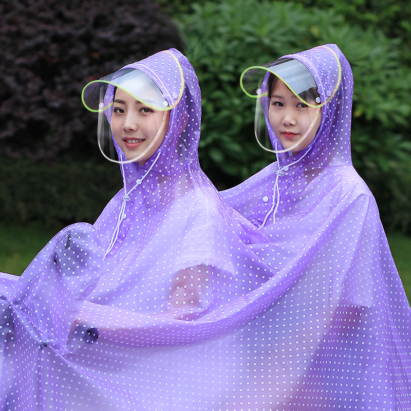 Capa de chuva elétrica dupla, capa de chuva fashion para motocicleta, adulto, à prova d'água, poncho à prova d'água, passeio de carro