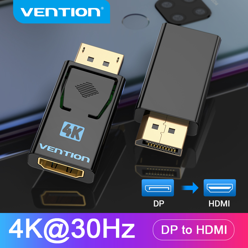 Ventie Dp Naar Hdmi Adapter 4K30Hz Display Port Male Naar Hdmi Female Converter Voor Pc Laptop Projector Displayport Naar Hdmi adapter