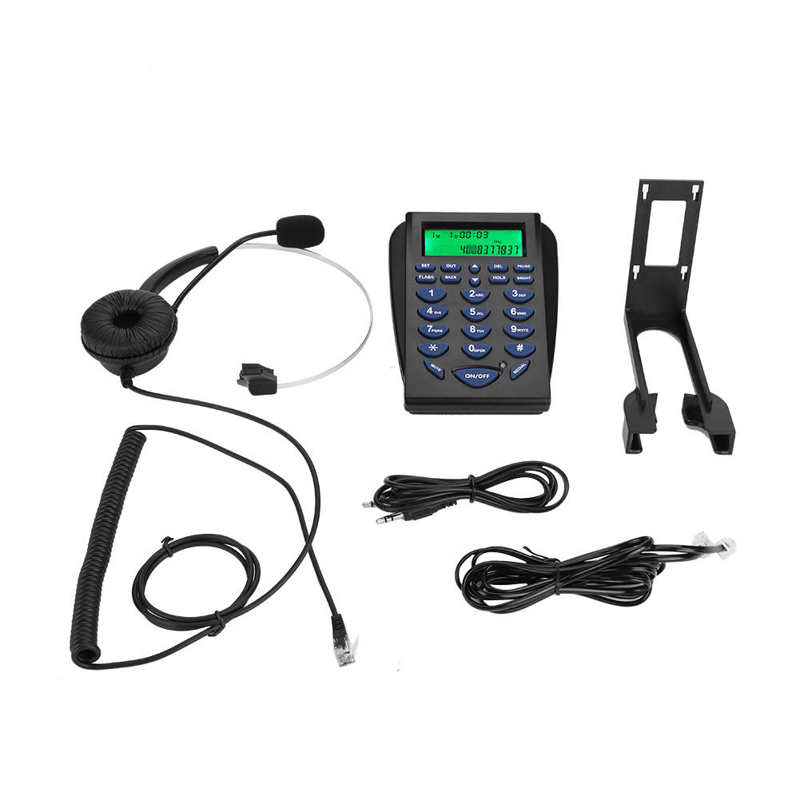 Business Office Multi-Functionele Telefoon Dial Pad Call Center Verkeer Telefoon Headset Telefono Fijo