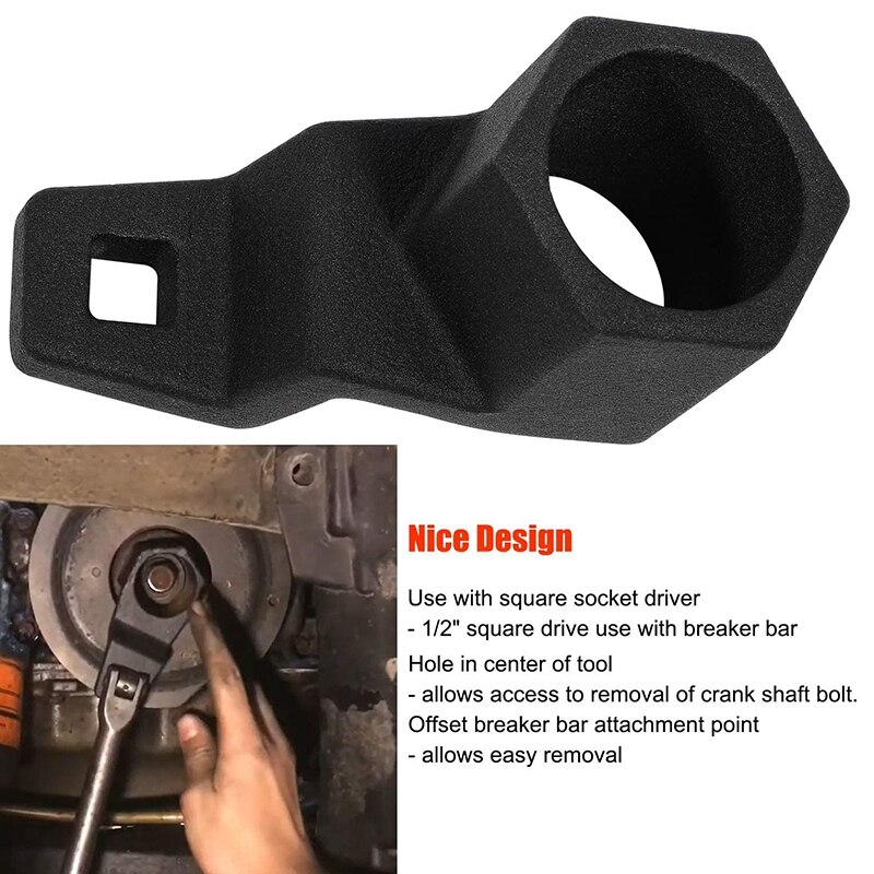 50Mm Harmonic Damper Crankshaft Crank Pulley Wrench Holder Tool Removal Holding Spanner For Honda For Acura Engines