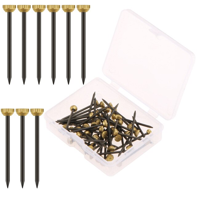 50pcs Decorative Heavy Duty Home Photo Frame Handbag Picture Hanger Set Hanging Easy Use Hooks Wall Mounting Cabinet Nails: S