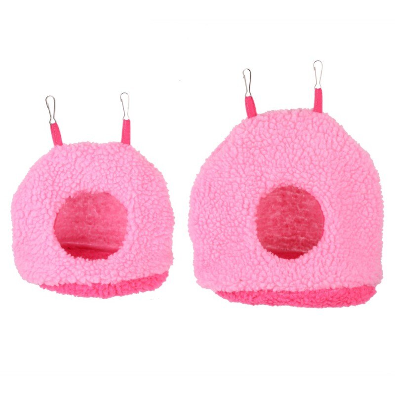 Hamac en peluche douce pour perroquet et oiseau, lit suspendu chaud pour animal de compagnie, grotte, cage, cabane, tente, jouet mignon, maison, fournitures pour petits animaux