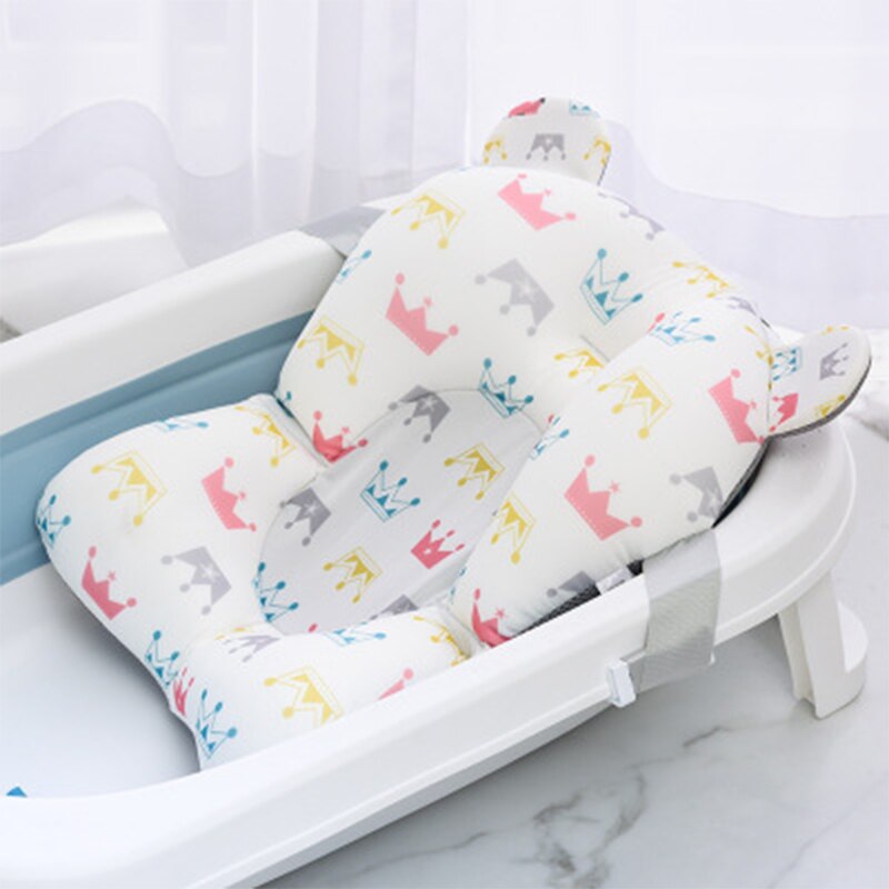 Baby Douche Bad Seat Ondersteuning Pasgeboren Veiligheid Bad Ondersteuning Kussen Opvouwbare Zachte Kussen Comfort Lichaam Kussen: A