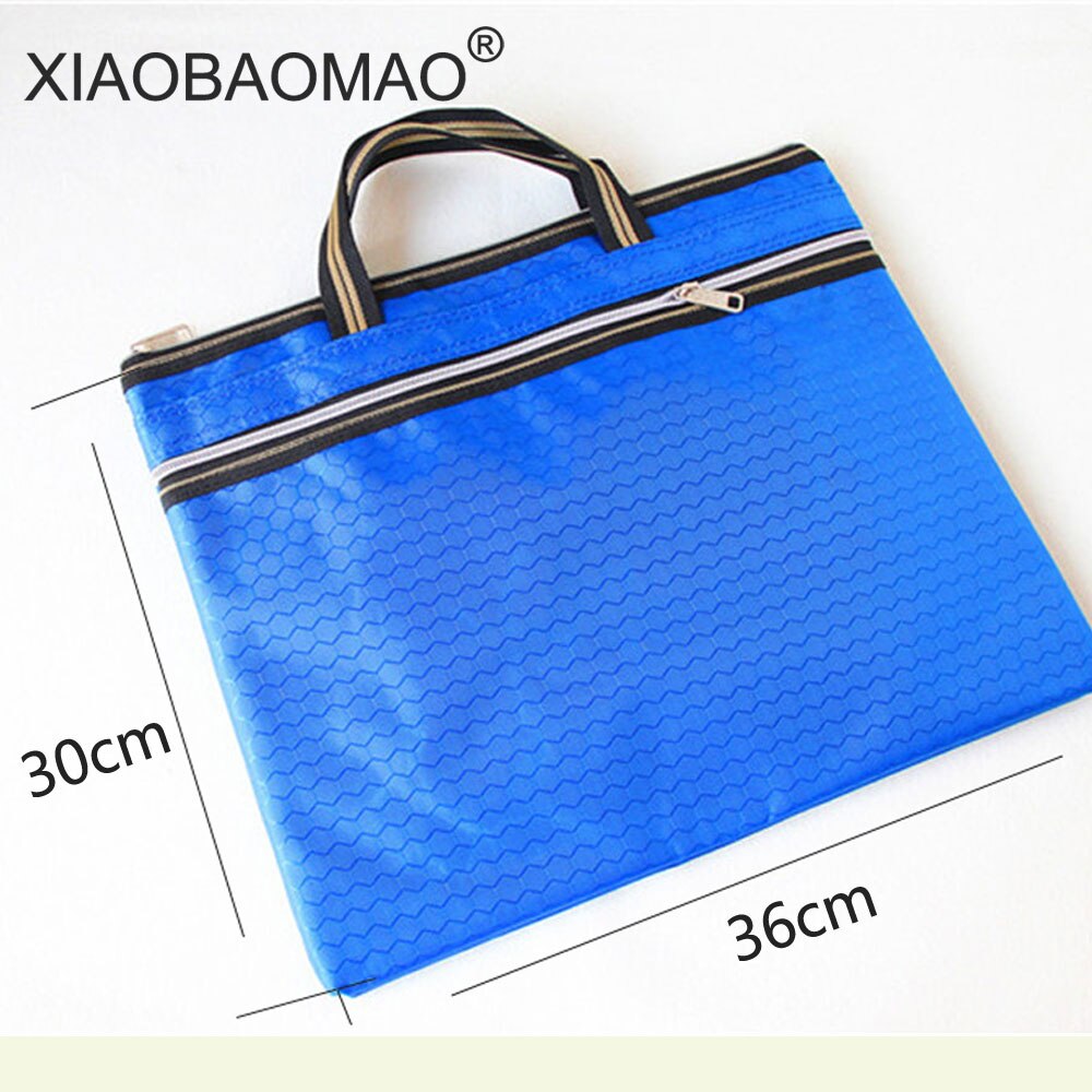 Large capacity file organizer A4 document bag zipper bag office school paper file folder