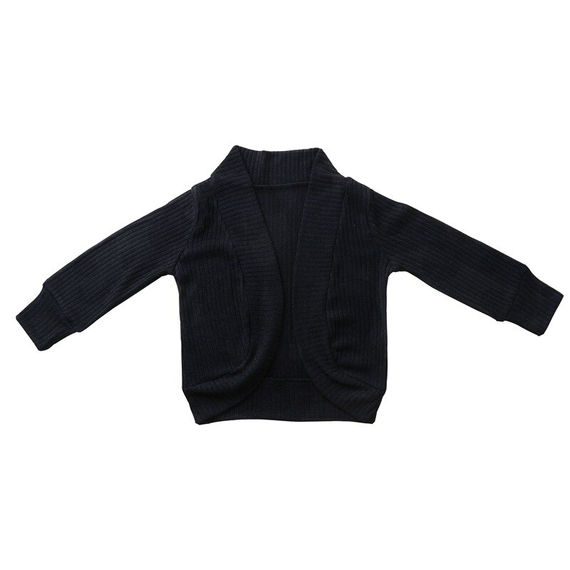Bordeaux grå sort ensfarvet baby piger børn uld frakke efterår lange ærmer strik outwear cardigans: 2 / 4t