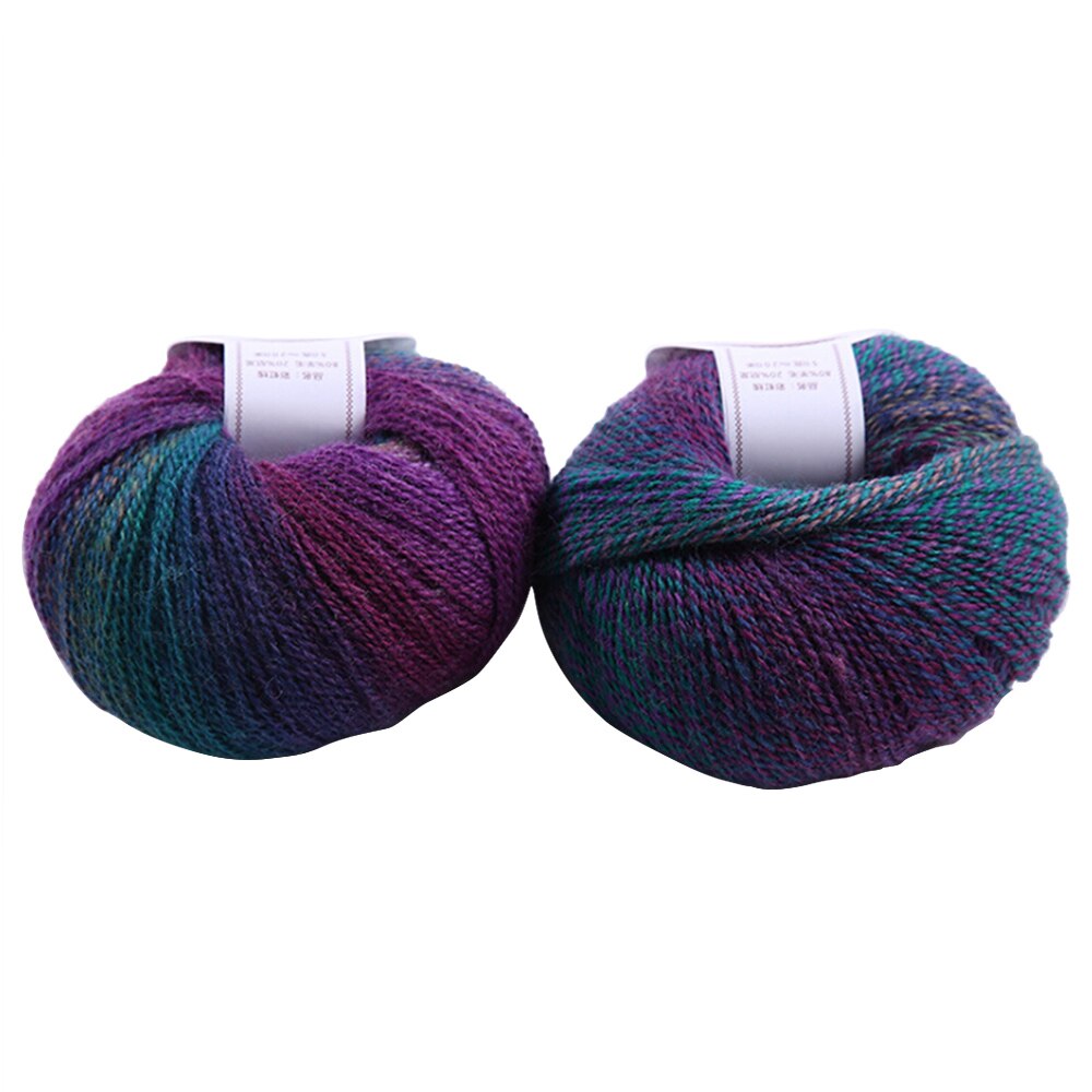 Chunky Pure Wool Ball Rainbow Colorful Knitting Crochet Yarn Craft for Sewing Autumn winter sweater Cloth Hand-knitted Yarn: 14