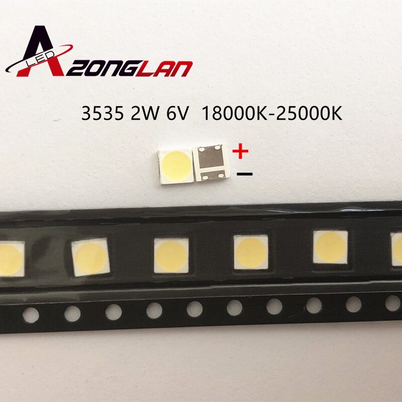 50 Pcs Voor Lcd Tv Reparatie Lg Led Tv Backlight Strip Verlichting Met Light-Emitting Diode 3535 Smd Led kralen 6V