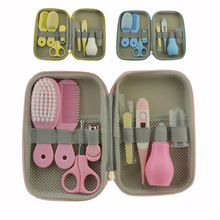 Baby Nail Care Set Nail Clippers Comb Hair Brush Kit Health Care Portable Baby Nail Clipper Comb Brush Set Infant Grooming Care