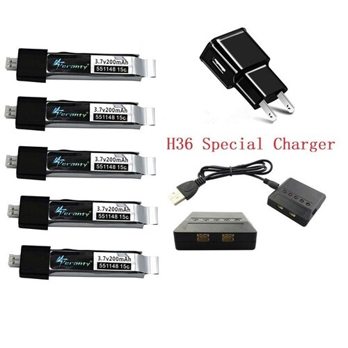 Upgraded For V911 F929 F939 Battery with Charger sets for WLtoys V911 F929 F939 RC Helicopter 3.7V 200mAh 551148 Battery EU / US: Orange