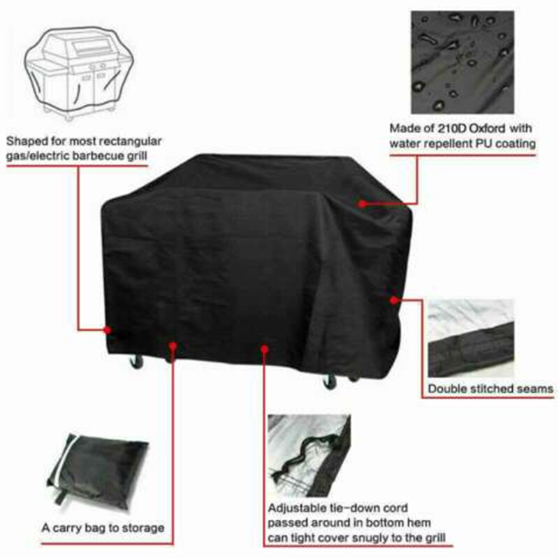 Moped Cover, Motorcycle Moped Scooter Full Cover Breathable Outdoor Dust Rain UV Protector - View #9