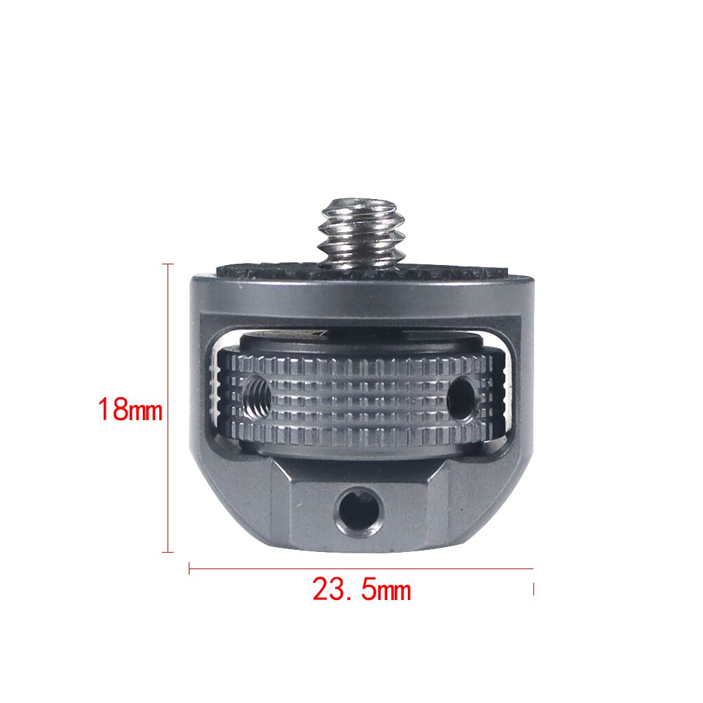 360 Swivel Adjustable 1/4&quot; Male to Female Camera Adapter Screw for DJI Pocket 2 for FIMI PALM 2 for Insta360 ONE X2 Accessories: Grey