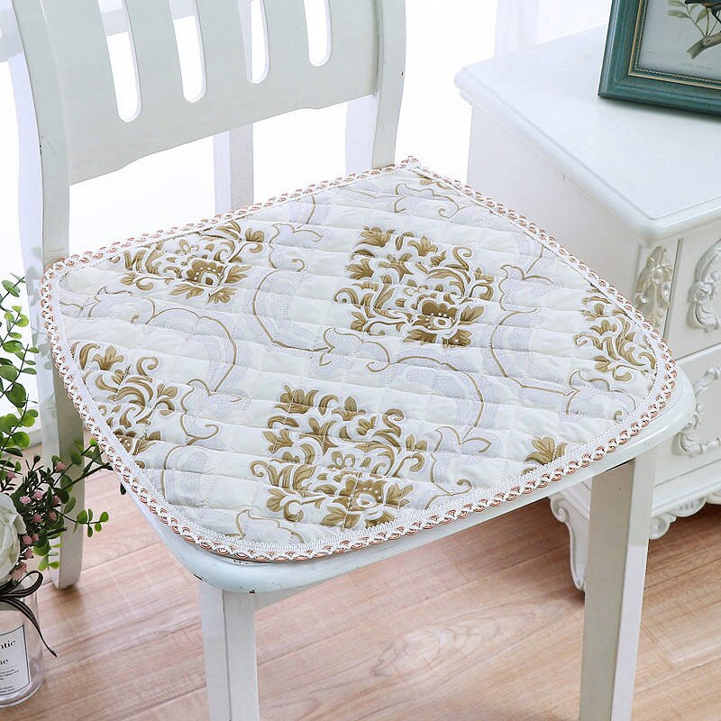 Anti-Slip Stoel Kussen Voor Home Decor Moderne Stijl Billen Pad 2 Maten Kantoor Eetkamerstoel Zitkussens bloemen Sofa Pads: fanhuasijinka / About 40x43cm