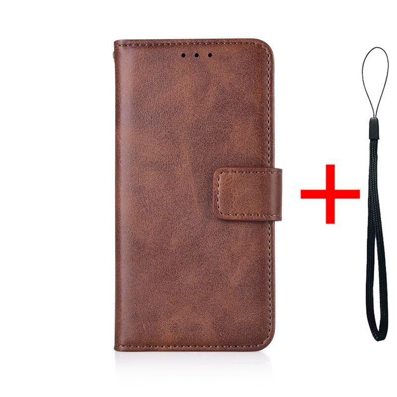 Voor Xiaomi Redmi 9 Case Voor Redmi 9 Back Cover Redmi9 Luxe Flip Lederen Portemonnee Case: Niu-Brown