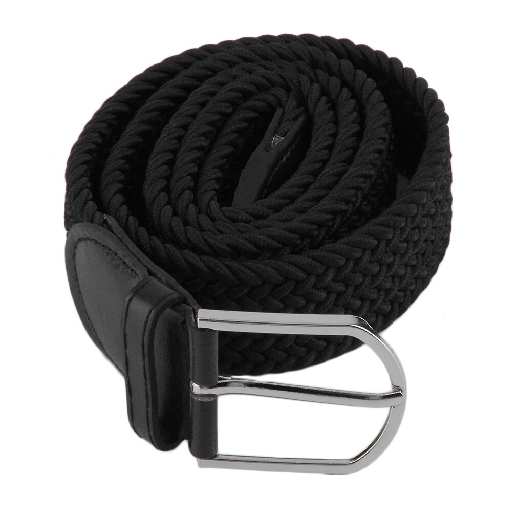 Men's Casual Woven Braided Stretch Elastic Belt Waistband Waist Strap Stylish Practical