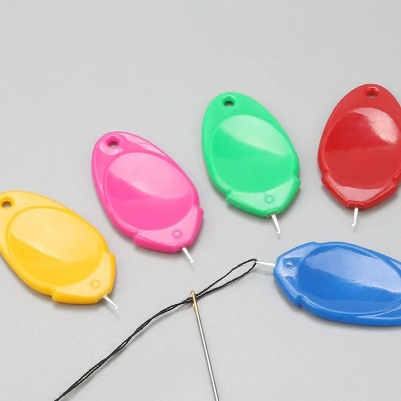 Enhebrador de agujas automático para personas mayores, dispositivo Simple para máquina de coser, herramienta de punto de cruz, 5/10/20 piezas