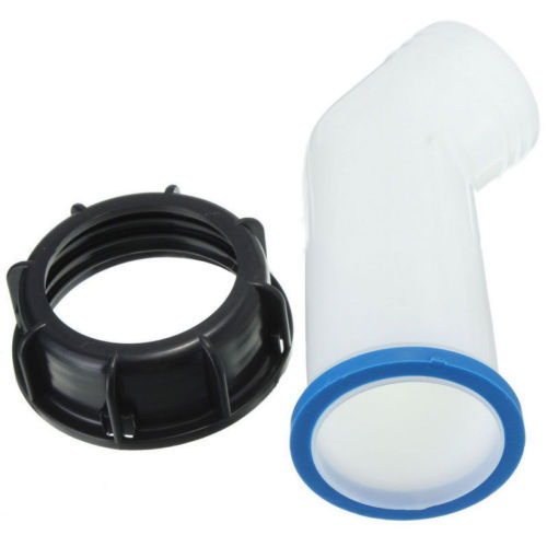 1000l ibc watertank 2 '' verlengstuk afvoertuit slang mondstuk kraandop schroefdraad