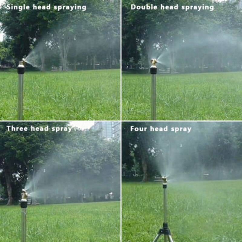 Guld justerbar messing spray misting dyse haven sprinklere vandingsværktøjssæt spray dyse 1/2/3/4 huller haveværktøj