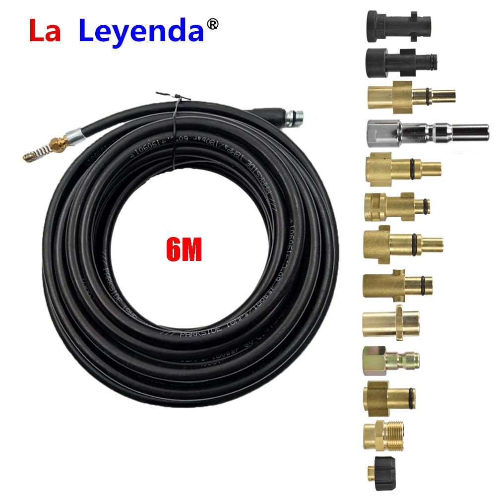 LaLeyenda 6 Meters Sewer Drain Water Extension Hose For Karcher/Nilfisk Gerni Series/Yili/ Aquatak AQT Pressure Washer
