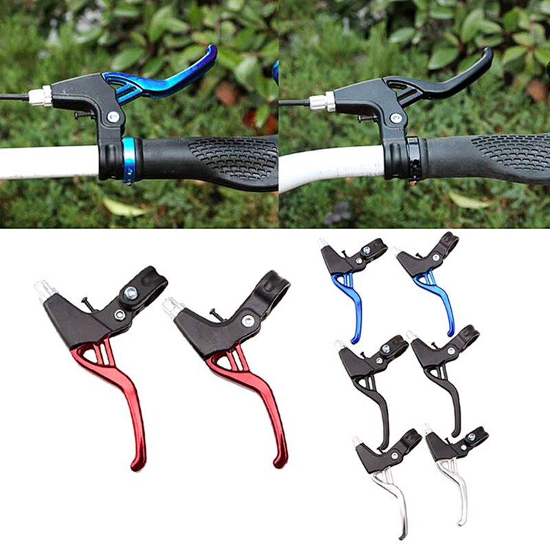 bicicleta BMX freno para manejar 2-dedo bicicleta de aluminio ligero de MTB bicicleta de montaña ciclismo freno palancas 3 color