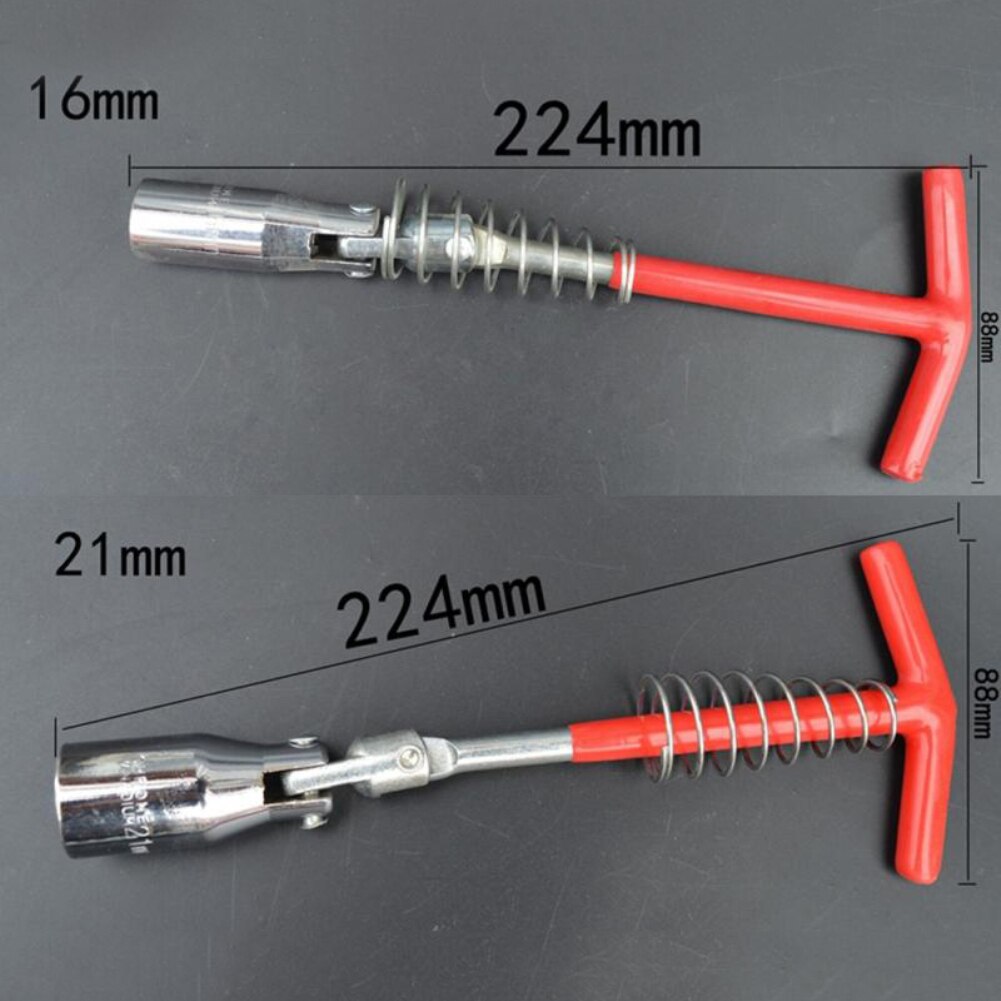 Universal Car 16mm 21mm Spark Plug Removal Tool T-Handle Spanner Socket Wrench Car Special Disassembly Tool
