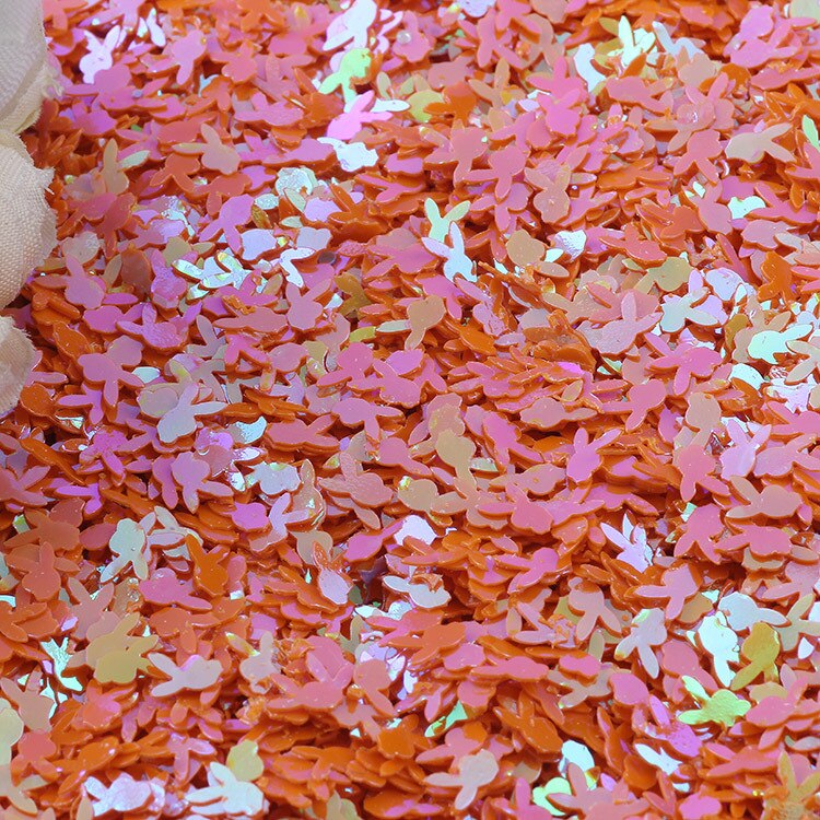 20G Konijn Hoofd Pailetten Losse Pailletten Voor Ambachten 6Mm Glitter Confetti Nagels Art Decoratie Sequin Diy Naaien Accessoires: 6