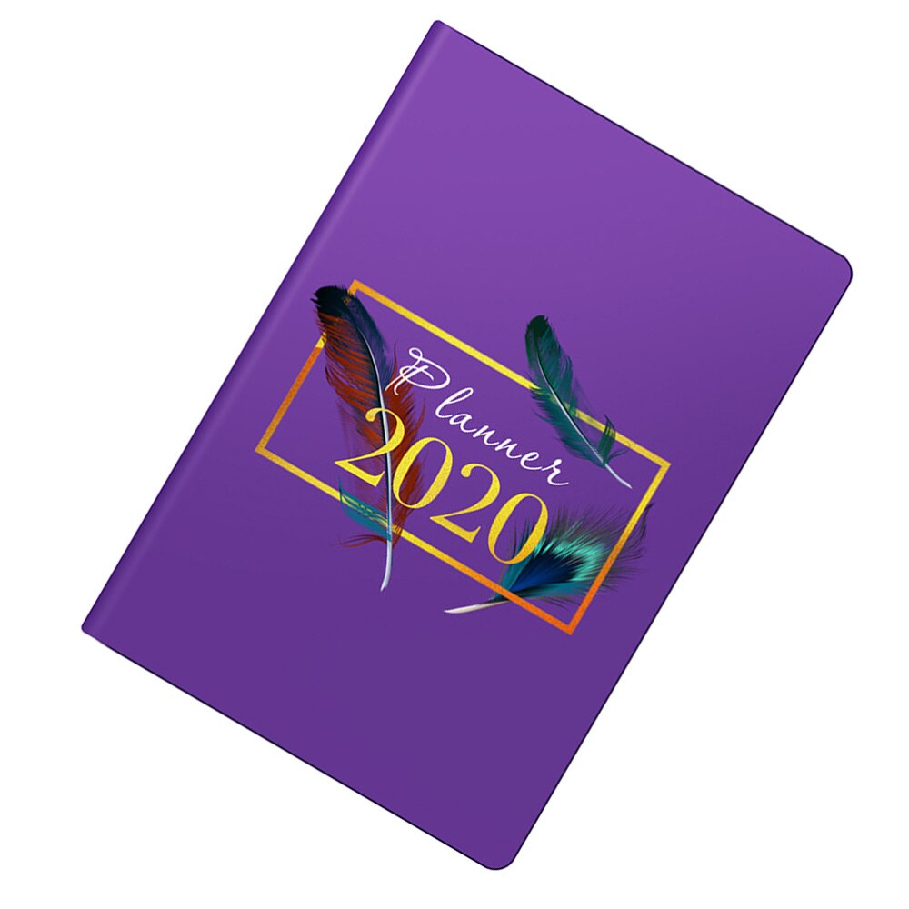 1Pcs A5 Planner Efficiency Agenda Schedule Notebooks Diary Stationery for School Office(Red): Picture 5