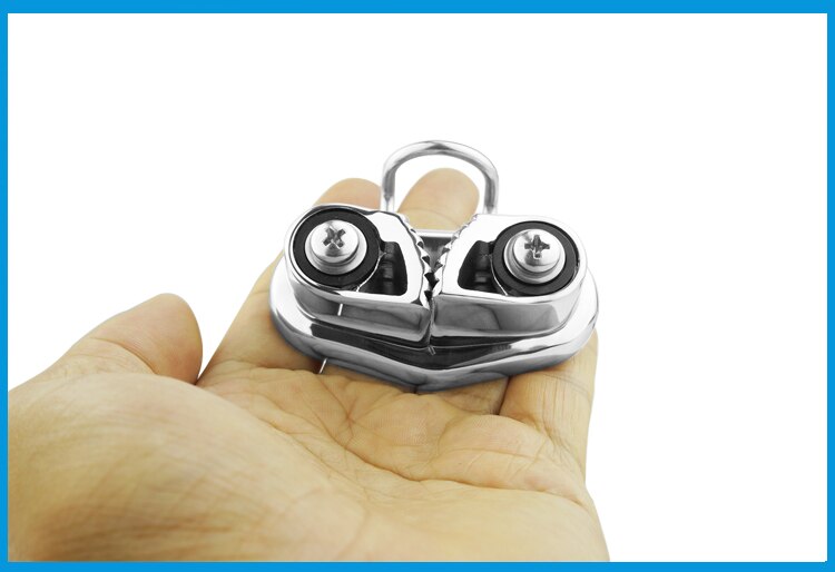 Stainless Steel 316 Cam Cleat with wire Leading Ring Boat Cam Cleats Matic Fairlead Marine Sailing Sailboat Kayak Canoe Dinghy