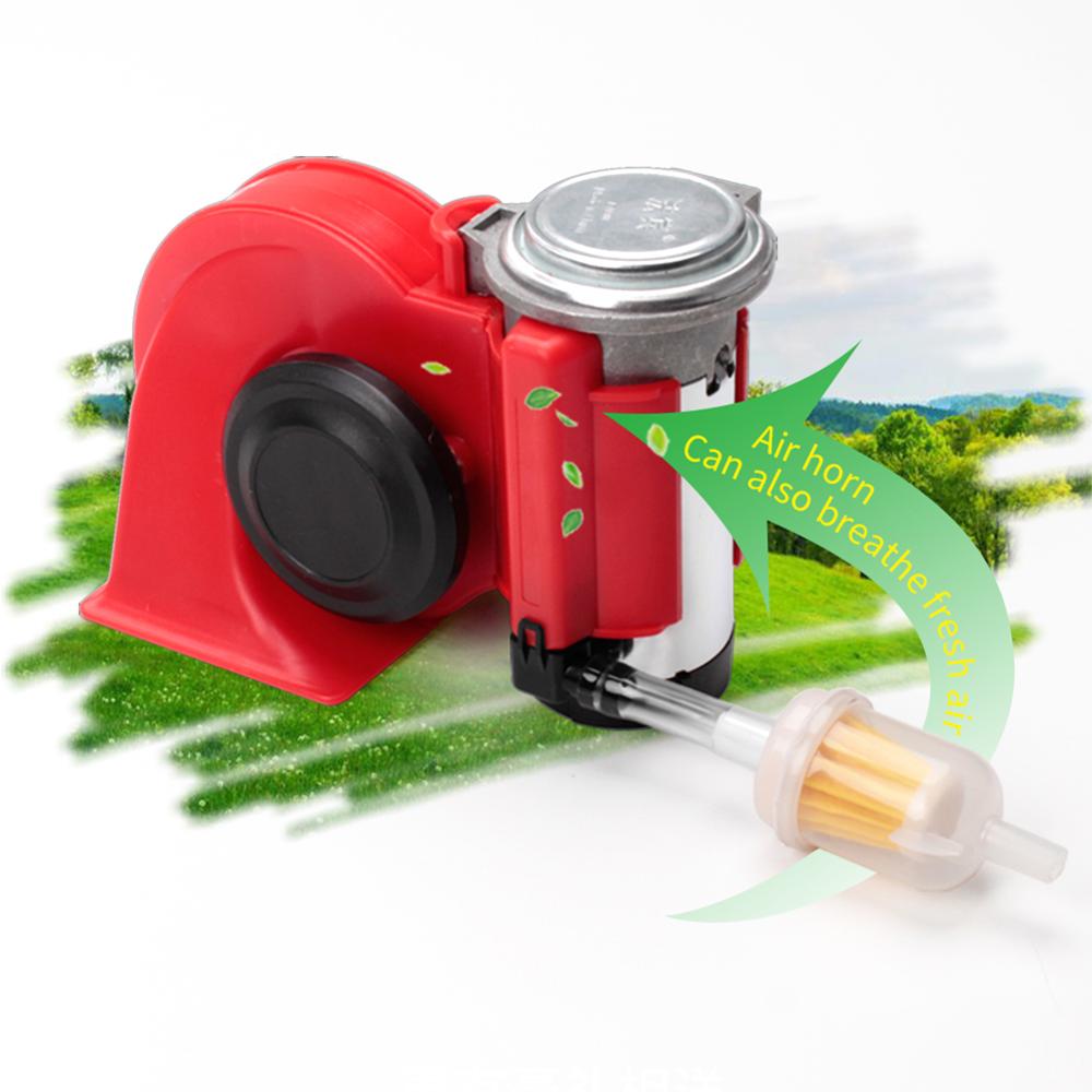 FARBIN Compact Air Horn mit Kompressor 12V/24V 150db Schnecke Elektrische Auto Horn Super Laut mit Verdrahtung harness