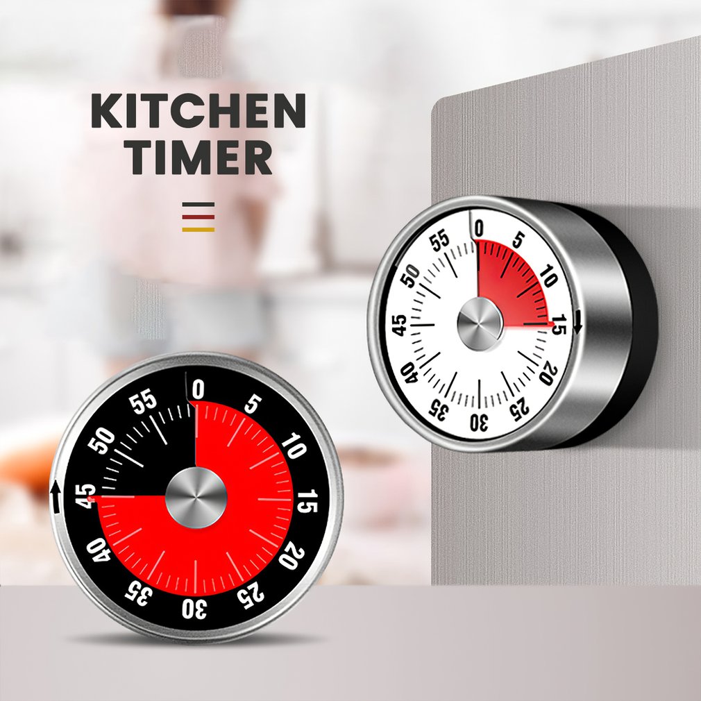 Kitchen Timer Digital Timer Manual Countdown Alarm Clock Mechanical Cooking Timer Cooking Shower Study Stopwatch