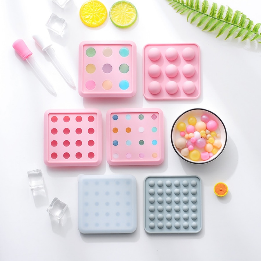 Kuglekugle silikoneform til kage bagværk bagning chokolade slik fondant bagværk rund form 3d sæbeform gør det selv dekoration