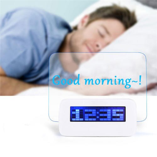 sales LED Light Fluorescent Message Board Digital USB HUB Wall Alarm Clock