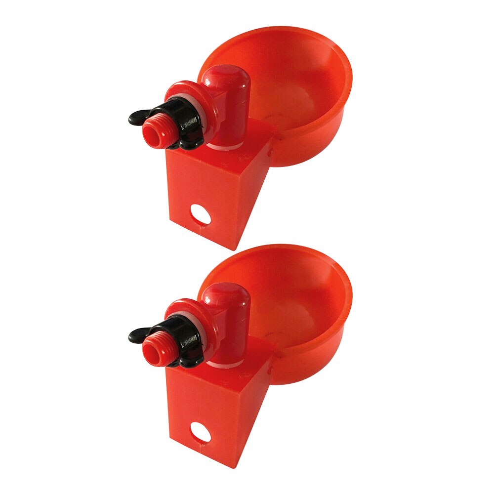 Bebederos automáticos de plástico para pollos, comederos de agua para palomas, 2 piezas