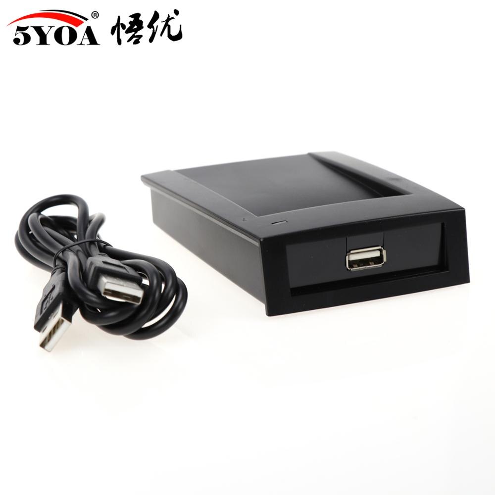 5YOA 125Khz RFID Reader EM4100 USB Proximity Sensor Smart Card Reader no drive issuing device EM ID USB for Access Control