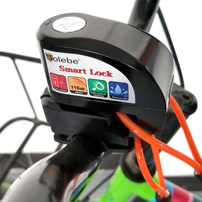 Intelligent skivebremselås motorcykel motorcykel kædelås scooter alarm bremse skive lås sikkerhed