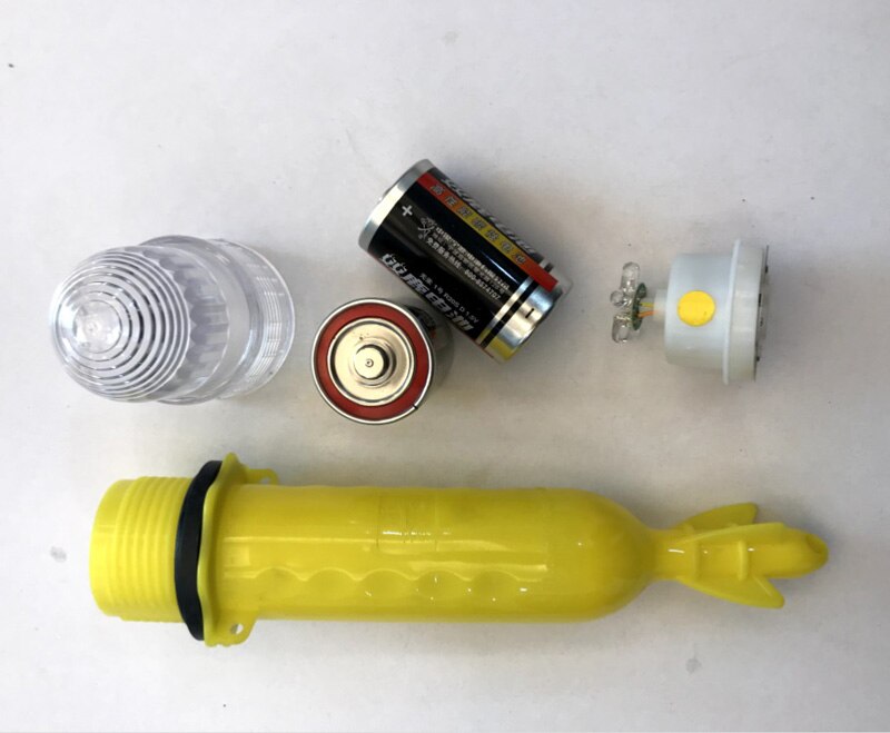 Posidon 25cm 3.0V Verschillende Kleuren Vissen Netto Signaal Licht Trekken Visnet Lamp Camping Outdoor Licht Vissen Float licht