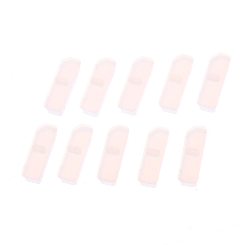10Pcs For Display Port Protective Cover Rubber Covers Dust Cap For Computer Dust Cover For Rubber Covered Computers: white