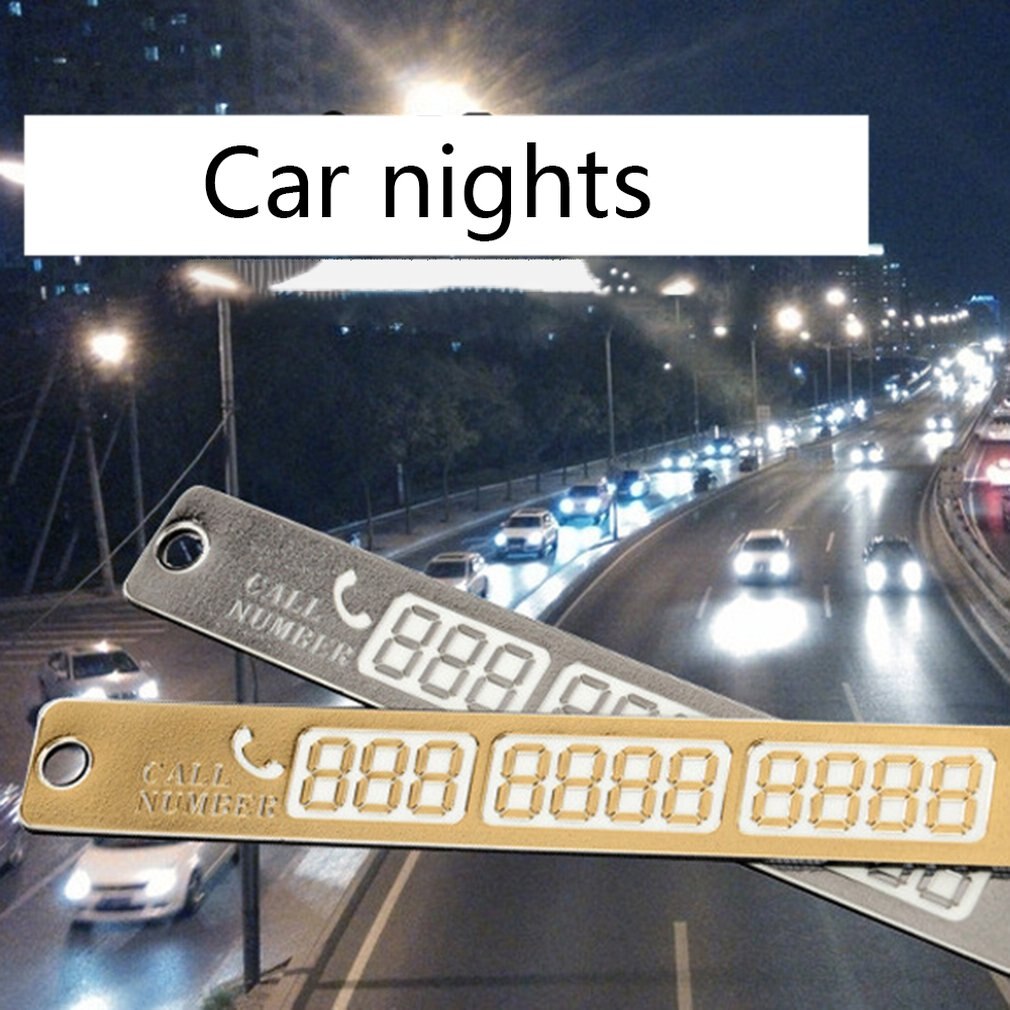 Auto Lichtgevende Tijdelijke Parkeerkaart Met Sukkels En Nachtlampje Telefoonnummer Tijdelijke Stop Teken Kaart Plaat