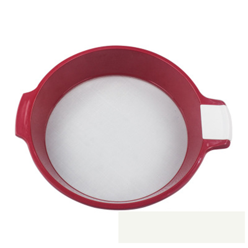 Tamiz de harina de malla fina para cocina, utensilios profesionales para hornear, redondos, grandes/pequeños, accesorios para hornear