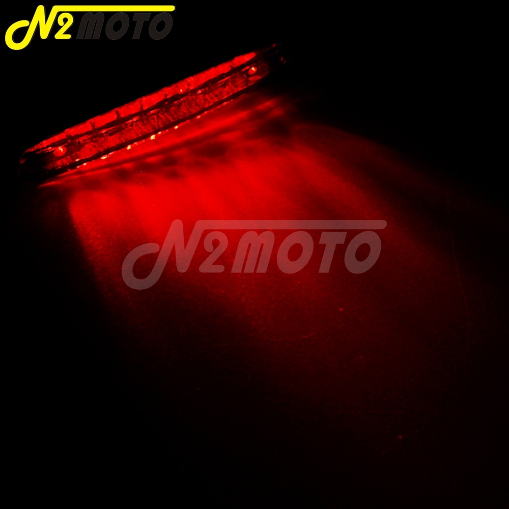 Luces LED traseras de 12V para motocicleta, 9 lámparas con luz de advertencia Universal para ATV Quads, Calle y Moto